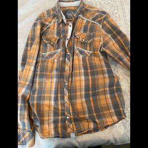 Men’s bke snap shirt size large